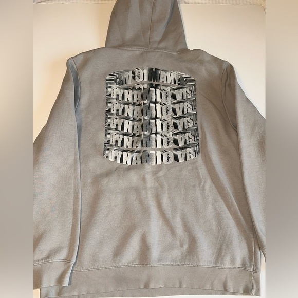 H&M Men’s Hoodie Size L Standard Fit Light Gray Cotton Blend Pullover - Picture 7 of 9